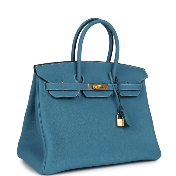 71DBCBA2-9091-317B-1D74-1DE0F0620699.jpg Birkin 25 Blue Jean Togo Gold Hardware