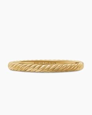 72DE8DE5-A268-7CF1-E6B1-F37C0BC983C9.jpg Sculpted Cable Bangle Bracelet 18K Yellow Gold, 6.2mm