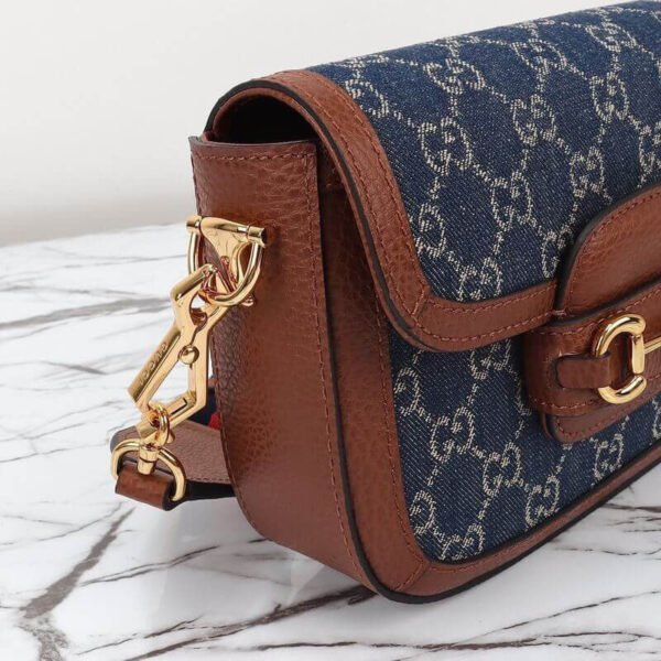 Gucci Horsebit 1955 Demin Mini Shoulder Bag