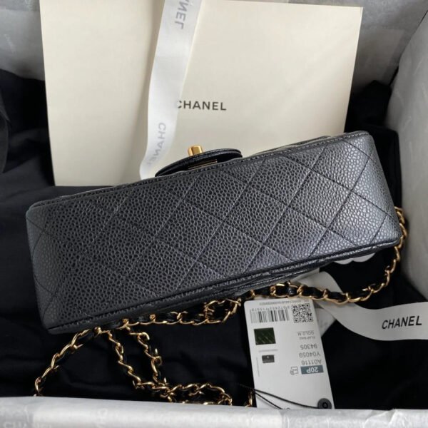 7359BA1D-84A1-70DA-68B1-E1401F813C7E.jpg Chanel Mini Classic Handbag Black For Women 6.7in/17cm