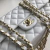 74D8B94E-9417-0936-3E8D-1D2ACF7EA196.jpg Chanel Classic Handbag Gold Toned Hardware WhiteFor Women, Women’s Bags, Shoulder And Crossbody Bags 10.2in/26cm A01112