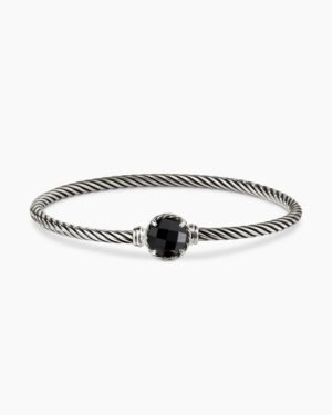 759ED6E0-665A-FF29-EE1E-EC1E9192EB6B.jpg Petite Chatelaine® Bracelet Sterling Silver with Black Onyx, 3mm - 17cm