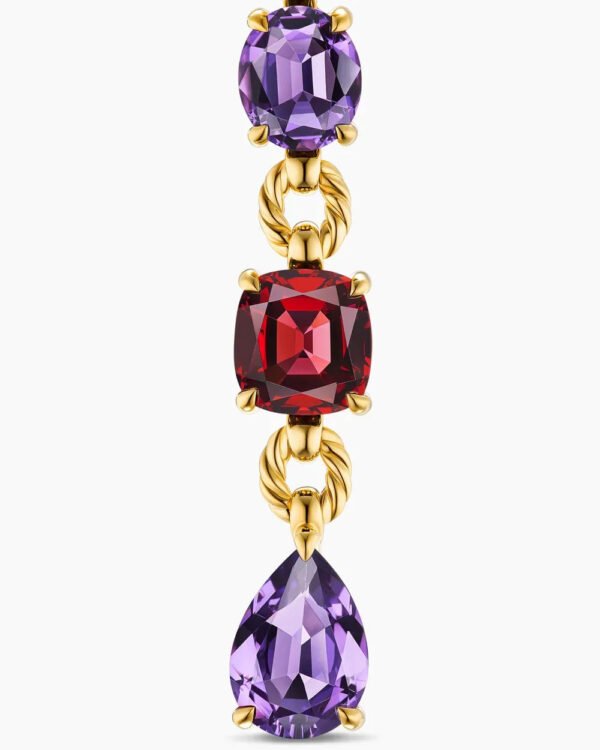 75A5613A-6D56-FED8-1EE4-A3C0CB704D6F.jpg Marbella Y Pendant 18K Yellow Gold with Amethyst and Rhodolite Garnet, 57.8mm