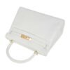 7621448A-AD93-677E-479E-8BEF8A3CDE6D.jpg Kelly 28 Retourne Bag White Clemence Leather with Gold Hardware