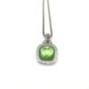 76285050-14EC-53EF-09A9-7619DE023D03.jpg Albion® Pendant Sterling Silver with Prasiolte and Diamonds, 14mm