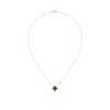 Color Blossom Bb Star Pendant, Yellow Gold, Onyx And Diamond