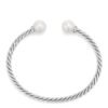 78F5BFAA-075C-0D57-8A3A-831E79017611.jpg Solari Cablespira® Bracelet Sterling Silver with Pearls and Diamonds, 3mm