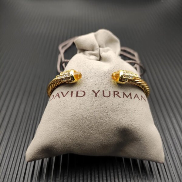 79D0BAEB-94F9-E44C-888E-2ED4AA5CAE84.jpg Cable Bracelet with Citrine & Diamond Accents 5mm