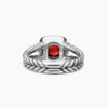 7A85608D-BCA9-5EAC-3A14-C681250F79B9.jpg Petite Albion® Ring Sterling Silver with Garnet and Diamonds - 6