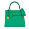 7B513140-1F60-8A3D-2623-F8621E6FF3A6.jpg Kelly Retourne 25 Bag Menthe Togo Gold Hardware New w/Box