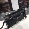 Chanel Boy Handbag Silver Hardware Black For Women, Women&rsquo;s Handbags, Shoulder And Crossbody Bags 9.8in/25cm A67086