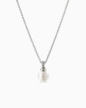 7BB4193A-25A3-AF0E-9436-BE641738EEF0.jpg Petite Solari Pendant Necklace 18K White Gold with Pearl and Diamonds, 11.5mm
