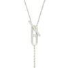 EVER CHAIN D'ANCRE NECKLACE, SMALL MODEL, 18K WHITE GOLD WITH DIMOND