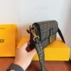 Fendi Baguette Medium - Black Embroidery
