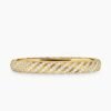 7E3A0875-FEF6-F845-83A9-D8358DEECFDA.jpg Sculpted Cable Bangle Bracelet 18K Yellow Gold with Diamonds, 6.2mm