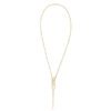 EVER CHAINE D??ANCRE LARIAT NECKLACE GOLD WITH DIAMONDS
