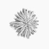 Starburst Ring Sterling Silver with Diamonds - 6