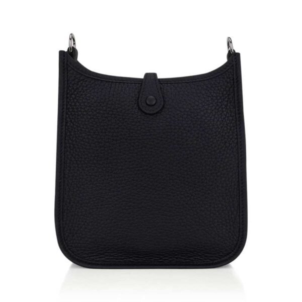 Mini Evelyne TPM Bag Black Clemence Leather with Palladium Hardware