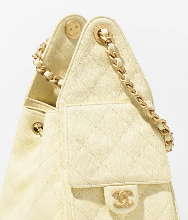 CHANEL 25 small bag(Light Yellow)