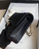 Chanel Classic Chevron Tweed Medium Flap Glod