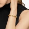 Buckle Cablespira&reg; Bracelet 18K Yellow Gold with Rubies and Diamonds, 7mm