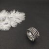 David Yurman Diamond Willow Serpentine Ring - 6
