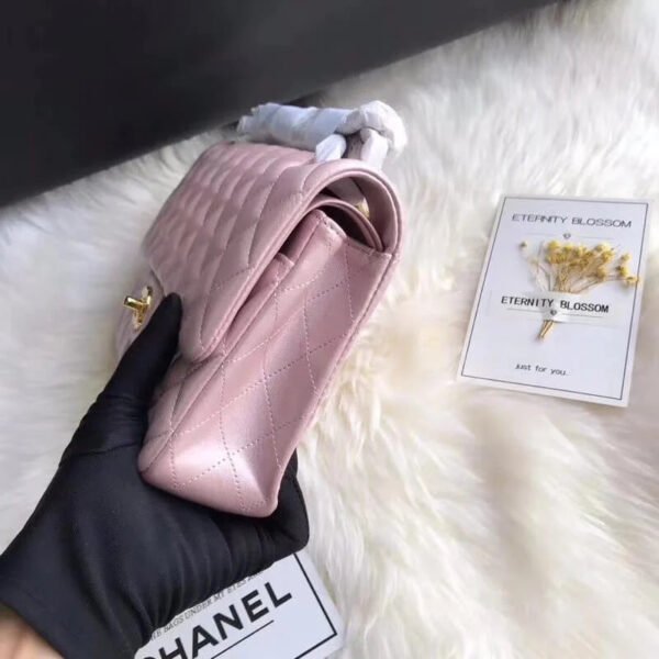 8437BC07-3FD0-C750-BA68-7856F96F6118.jpg Chanel 1112 Pink Gold Medium Size 2.55 Lambskin Leather Flap Bag