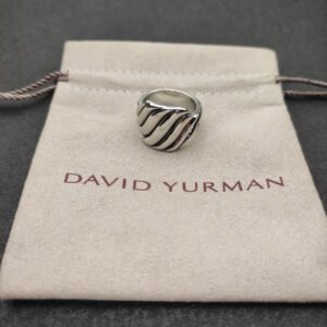 Sculpted Cable Ring Sterling Silver, 17mm - US 6