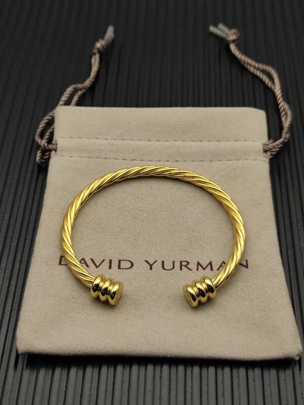 4mm Cable Classic Bracelet with Gold