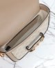 Gucci Horsebit 1955 Canvas Mini Shoulder Bag White Beige
