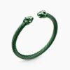 Renaissance&reg; Classic Cable Bracelet Green Aluminum, 5mm