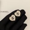 Heart Lava Double C Earrings