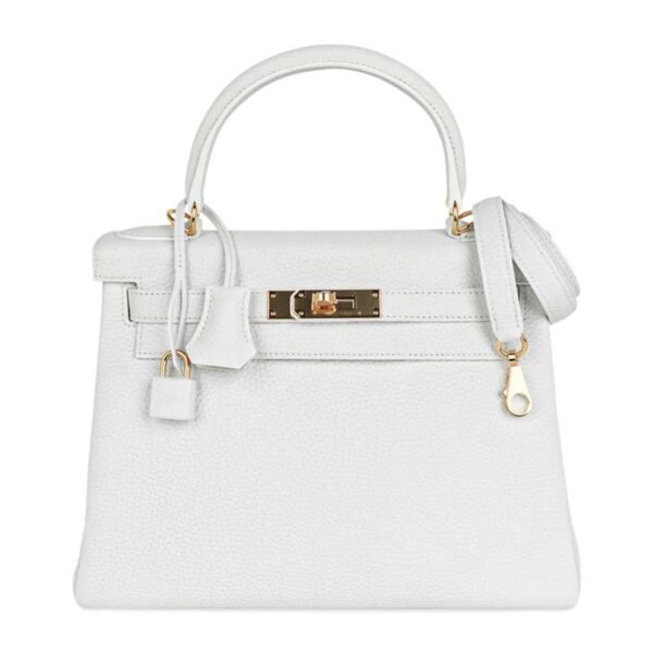 86399AF6-5100-B8C9-6C03-C80193D33934.jpg Kelly 28 Retourne Bag White Clemence Leather with Gold Hardware