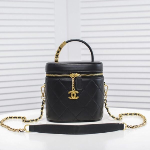875A1905-2761-98B9-D49F-299FC96B591C.jpg Chanel limited edition small bucket bag - black