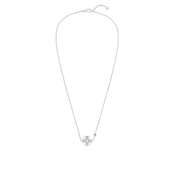 87AD0B9F-CA9F-CA92-0F33-CEF291688D7C.png Idylle Blossom Pendant, White Gold And Diamonds