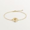 LOVE BRACELET, ON CHAIN, PAVED