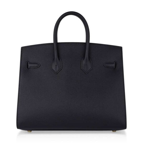 Birkin Sellier 25 Black Gold Hardware Epsom Leather New w/Box