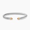 88BAEDB0-EE89-B6E9-F121-4B459094A021.jpg Classic Cable Bracelet Sterling Silver with 14K Yellow Gold and Citrine, 5mm