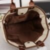 CHANEL Woven Straw Raffia Striped Medium Deauville Tote