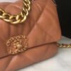 Chanel 19 Handbag 26cm Brown For Women AS1160