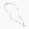 89CCEFB6-BDF8-2E94-AF71-7C618833B353.jpg Petite Chatelaine® Necklace Sterling Silver with 18K Yellow Gold Dome, 10mm