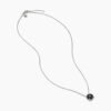Petite Chatelaine Necklace Sterling Silver with Black Onyx, 10mm
