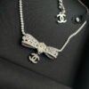 Crystal Bow Necklace Choker 23-24FW