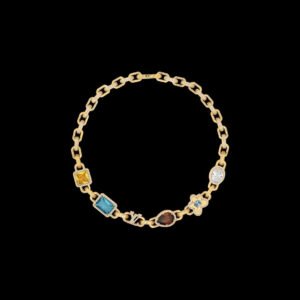 Paradise Stone Necklace - Yellow Gold