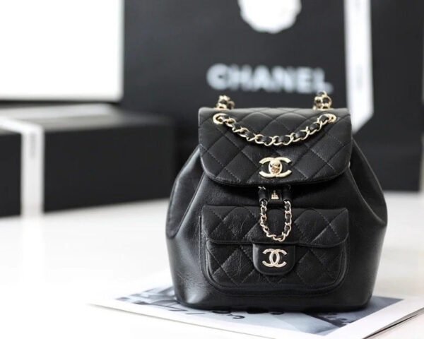 8C1EA0F6-3E80-2C16-D657-52E884668B05.jpg Chanel Backpack Black For Women 7 in/18cm
