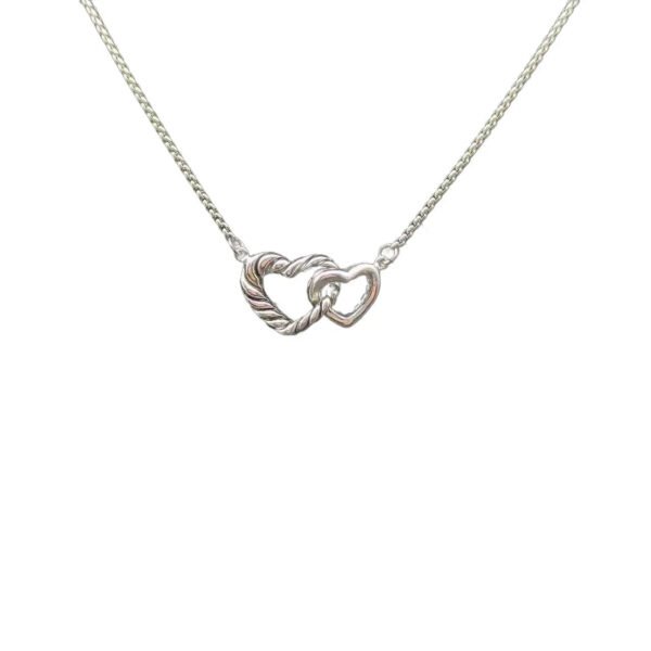 8C8605F8-FC8E-C973-B41D-9751AEF82942.jpg Cable Collectibles® Interlocking Heart Necklace Sterling Silver, 16.4mm