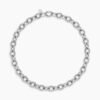 Oval Link Chain Necklace Sterling Silver, 16mm