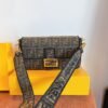 Fendi Baguette Medium - Black Embroidery