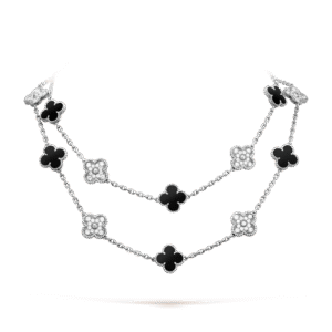 Vintage Alhambra long necklace, 20 motifs