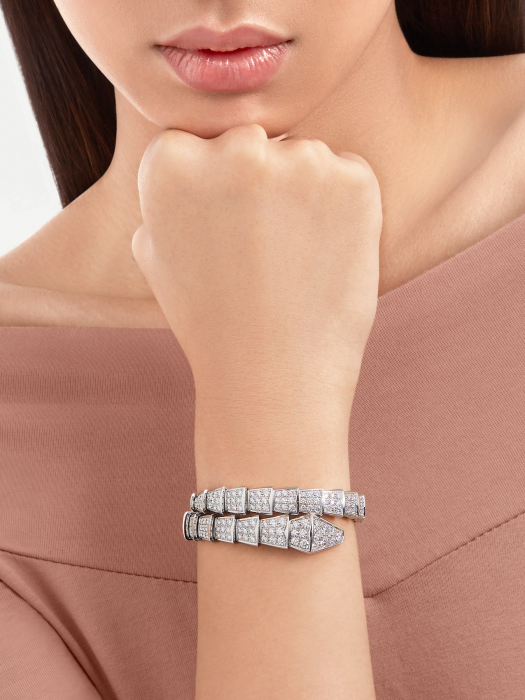 Bvlgari diamond bracelet in plated